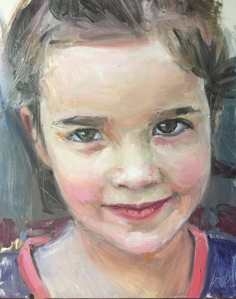 Painting Of Sweet Face