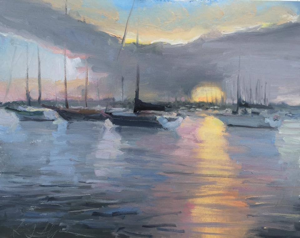 Painting Of Morning Drifters