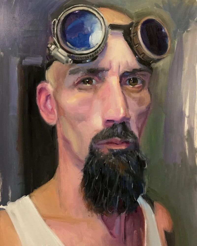 Painting Of Rick The Welder