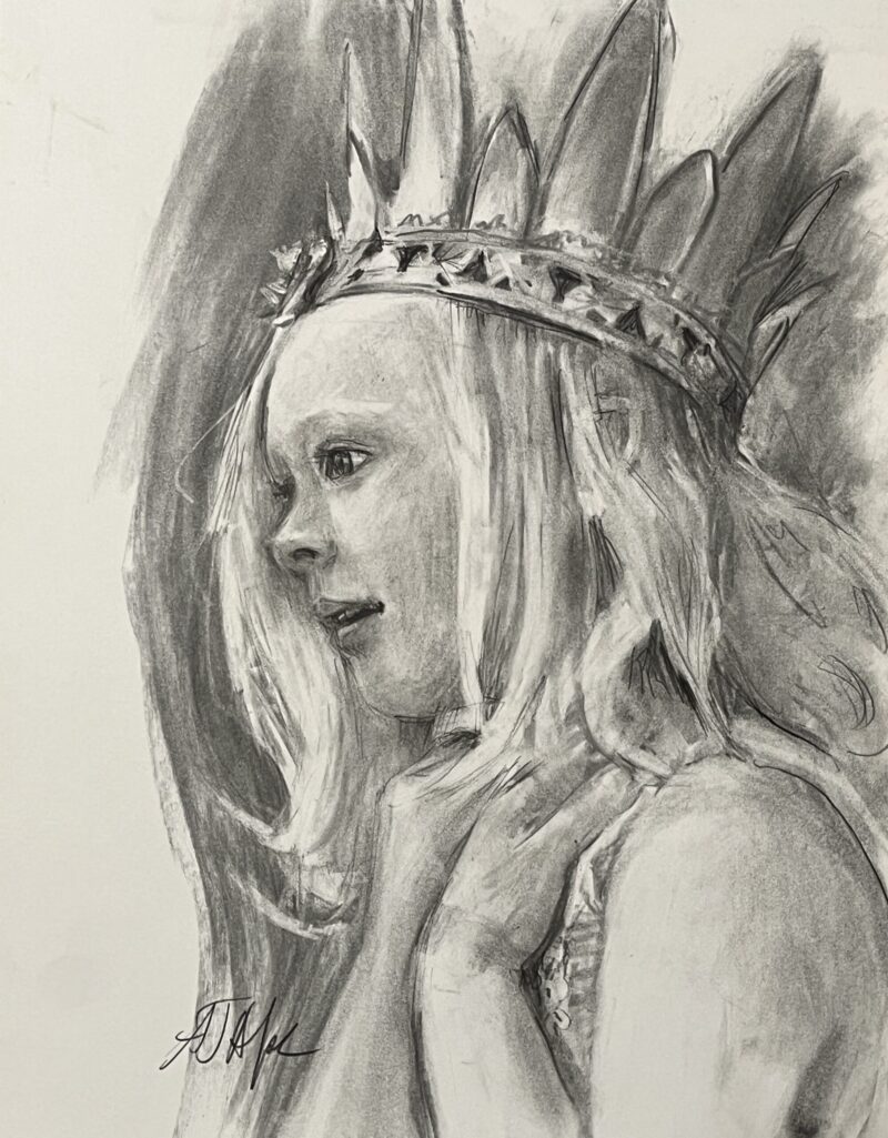 Drawing Of Viking Princess